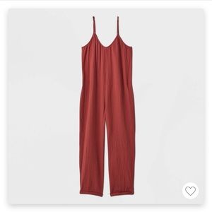 XS Universal Thread Burgundy Jumpsuit